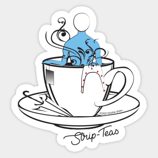 Strip-Teas - Dottie does series Sticker